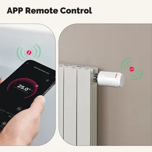 Vanne thermostatique de radiateur intelligente Tuya ZigBee TRV programmable, contrôleur de température à distance via application, compatible avec Alexa et Google Home - Product Image 6