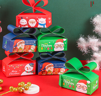 Premium Matte Faltbare Weihnachts-Süßigkeiten-Geschenkbox Schokoladen-Keks-Dose Verpackung für Feiertagspartys und Geschenke