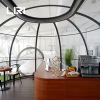 Large Transparent Polycarbonate Stargazing Crystal Dome Bubble Tent for Cafe Shop