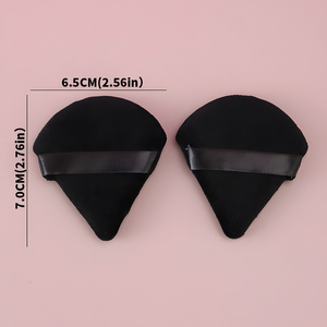 Éponge à poudre <span class=keywords><strong>pour</strong></span> le visage - Super douce, lavable, utilisation humide/sèche, style sac <span class=keywords><strong>de</strong></span> démaquillage, forme triangulaire coupée - Product Image 6
