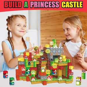 Chất Lượng Cao Mario Phim Hoạt Hình Nhân Vật Từ Khối Xây Dựng Khối Thiết Lập Sáng Tạo Tự Làm Nhựa Brain Phát Triển Đồ Chơi Cho Trẻ Em - Product Image 3