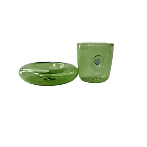 Commercio all'ingrosso personalizzato colorato di vetro turco tazza <span class=keywords><strong>da</strong></span> tè e piattino caffè Espresso tazza Set - Product Image 2