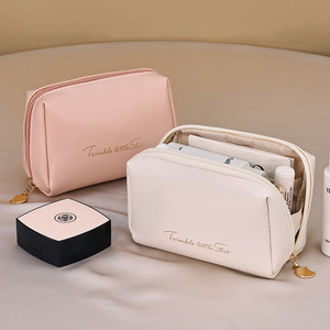 Bolsa de Aseo Personalizada con Logotipo, de Moda, con Cierre, Portátil, Impermeable, de PU, Ultraligera, Resistente al Desgaste, para <span class=keywords><strong>Mujer</strong></span>, Mini Bolsa de Maquillaje - Product Image 1