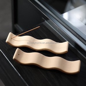 Quemador de Incienso de Cerámica Estilo Simple, Religioso, Tibetano, Cuadrado, Duradero, para Palo Santo, Uso Interior, Creativo - Product Image 3