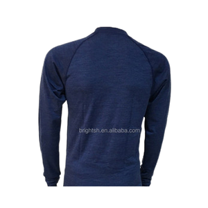 Camiseta Deportiva para Hombre, de Lana Merino, con Serigrafía, Tejido de Secado Rápido, Antibacteriana, Cálida, de Manga Larga - Product Image 1