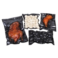 Sacs d'emballage pour aliments congelés, résistants à l'humidité, noirs, thermoscellables, sous vide, lisses