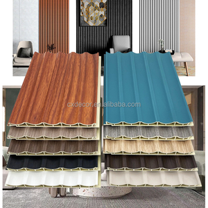 Gỗ Veneer Tre Nhựa Thân Thiện Với Môi Chống Cháy Chống Ẩm 3D Tường Bảng Điều Chỉnh Flauled Lượn Sóng Thiết Kế Cho Phòng Ngủ - Product Image 2