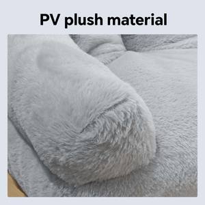 C4P Usine Vente Directe 22 pouces entraîneur Canapé Fourrure De Lapin Personnaliser Doux Confortable Chat Lits pour Intérieur Chats Chiot Chien Lit - Product Image 2