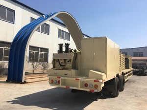 다양한 건물 형태 지붕 기계 롱순 K 아치형 자립식 지붕 기계 트레일러 장착 곡선 지붕 기계 - Product Image 3