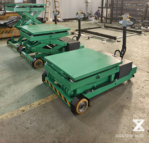 Meja pengangkat <span class=keywords><strong>Dolly</strong></span> roda penggerak elektrik, Trailer kondisi baru kendaraan utilitas AGV dengan kapasitas beban 300kg - Product Image 6