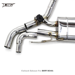 Tubo de Escape con Válvula OEM para Motor BMW B58 3.0T M340 M340i M440 <span class=keywords><strong>M440i</strong></span> G20 G22, Sistema de Escape Catback de Acero Inoxidable Pulido - Product Image 6