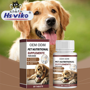 Suppléments nutritionnels OEM ODM pour animaux de compagnie Comprimé de calcium Vitamine D3 C B2 pour chiens Favoriser le développement osseux Suppléments de santé dentaire - Product Image 1