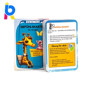 Gioco <span class=keywords><strong>di</strong></span> Carte Personalizzato per Iniziare Conversazioni e Rompere il Ghiaccio con Servizio <span class=keywords><strong>di</strong></span> Stampa su Scatola con Coperchio e Fondo - Product Image 4