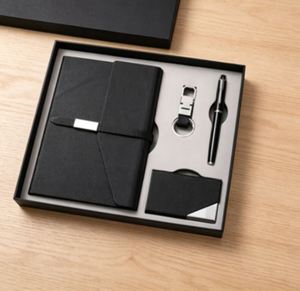 PromotionaL Diary Corporate Gift Sets Pen Key Chain <b>Notebook</b> Gift Set <b>A5</b> Business Office Diary With Name Card Holder - Product Image 5