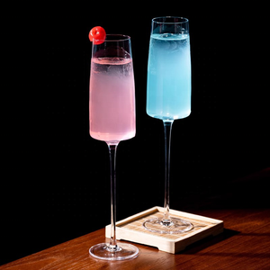Flûte à Champagne Rétro en <span class=keywords><strong>Cristal</strong></span> Réutilisable Verres à Vin et Champagne pour Mariage, Restaurant, Fête - Product Image 5