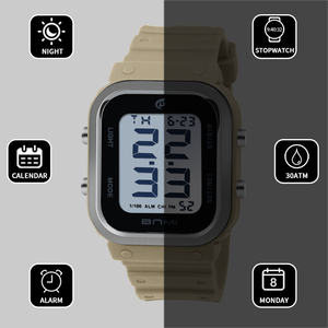 Sáng kỹ thuật số thể thao đồng hồ TPU với báo động đồng hồ Chronograph thể thao chạy đồng hồ - Product Image 5