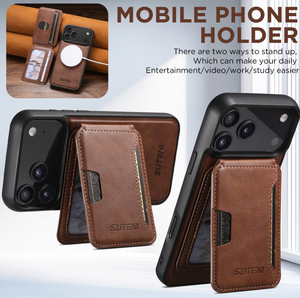 Funda de Piel de Lujo Desmontable 2 en 1 con Ranuras para Tarjetas y Tapa Tipo Cartera para iPhone 17 Air, Compatible con iPhone 17 y 16 Pro Max - Product Image 4