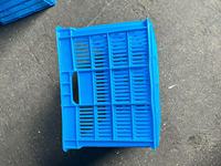 Caisses en plastique HDPE solides de haute qualité 610x420x360mm MOQ 300 pièces Vente en gros Stockage de fruits Couleur personnalisée - Meilleur choix Logo personnalisé