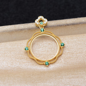 Mabei S925 – support de pendentif pour boucles d'oreilles en argent, style palais rétro, 16.5-16.7mm, ensemble de composants de bijoux 6119 - Product Image 3