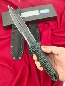 มีด BM Tyrant DIY รุ่นสำหรับใช้งานกลางแจ้ง ใบมีดแบบ Fixed Blade ด้ามจับ G10 ปลายแหลม ใบมีดสองคม ทำจากเหล็กสแตนเลส ปรับแต่งได้ตามต้องการ รับผลิตแบบ OEM สำหรับการตั้งแคมป์ - Product Image 6