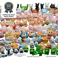 5000 Kreative Design-Miniatur-Harzfiguren, gemischte Tier-Slime-Anhänger, Großpackung DIY-Bastelbedarf, Puppenhaus-Mikrolandschaftsdeko