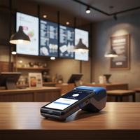 Printer Resi/Label POS PDA Symcode Android 12 Genggam Termal Monokrom Pemindai Barcode 2D Pembaca NFC