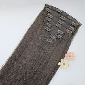 12A 최고 등급 더블 그린 PU 클립 인 주입 PU 클리핀 보이지 않는 인모 클립 헤어 익스텐션에서 베트남 머리카락 - Product Image 5