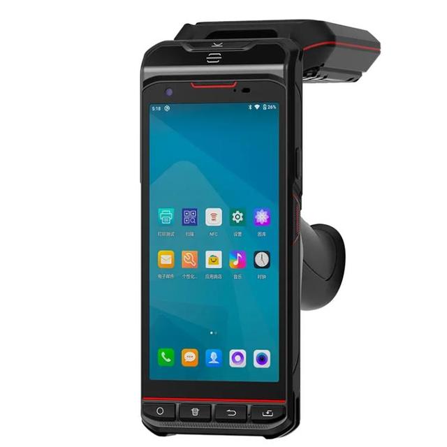 R501 Rugged Android 13 PDA RFID Barcode Scanner Handheld Terminal Industrial Mobile Computer 5.5 Inch MTK 4GB+64GB