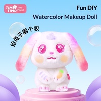 Timor Planet Rainbow Rabbit DIY Spray-Paint Washable Doll Handmade Graffiti Toy Children's Painting Birthday Gift pp Cotton