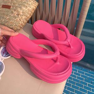 XIXITIAO personalizado interior moda nube sólida verano <span class=keywords><strong>piscina</strong></span> playa deslizamiento zapatilla chanclas oro rosa - Product Image 3
