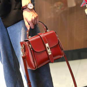 <span class=keywords><strong>Borsa</strong></span> a Tracolla in Pelle per Ragazze, Pochette Piccola, Borse Alla Moda <span class=keywords><strong>Bordeaux</strong></span>, Borse a Messaggero per Donne - Product Image 4