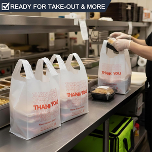 Commercial Grade Durable Plastic Vest Bags with Customizable Silk <b>Screen</b> Printing Factory Wholesale & <b>Door</b>-to-<b>Door</b> Delivery - Product Image 6