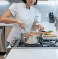 Ensemble de vêtements de travail personnalisés pour femmes 2026 – Uniformes de chef pour restaurants et pâtisseries – Hauts de cuisine tendance