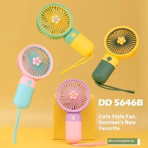 Ventilador Mini Portátil Recarregável USB 4.2V 5000mAh Dobrável Silencioso para Uso em Dormitório - Product Image 3