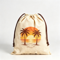 Sac à cordon personnalisé avec motif agrumes frais et poche intégrée pour l'école, les événements sportifs, la plage, les fêtes, les vacances et l'emballage cadeau