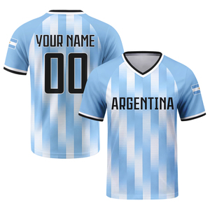 Maillot <span class=keywords><strong>de</strong></span> football personnalisé en polyester 2026 – Maillots nationaux <span class=keywords><strong>de</strong></span> football à séchage rapide et respirants – Argentine, Brésil, Mexique, États-Unis - Product Image 3