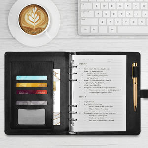 LABON-Agenda planificadora de piel sintética con hojas sueltas Afro para niñas y mujeres, cuaderno con impresión y horarios, color negro - Product Image 6