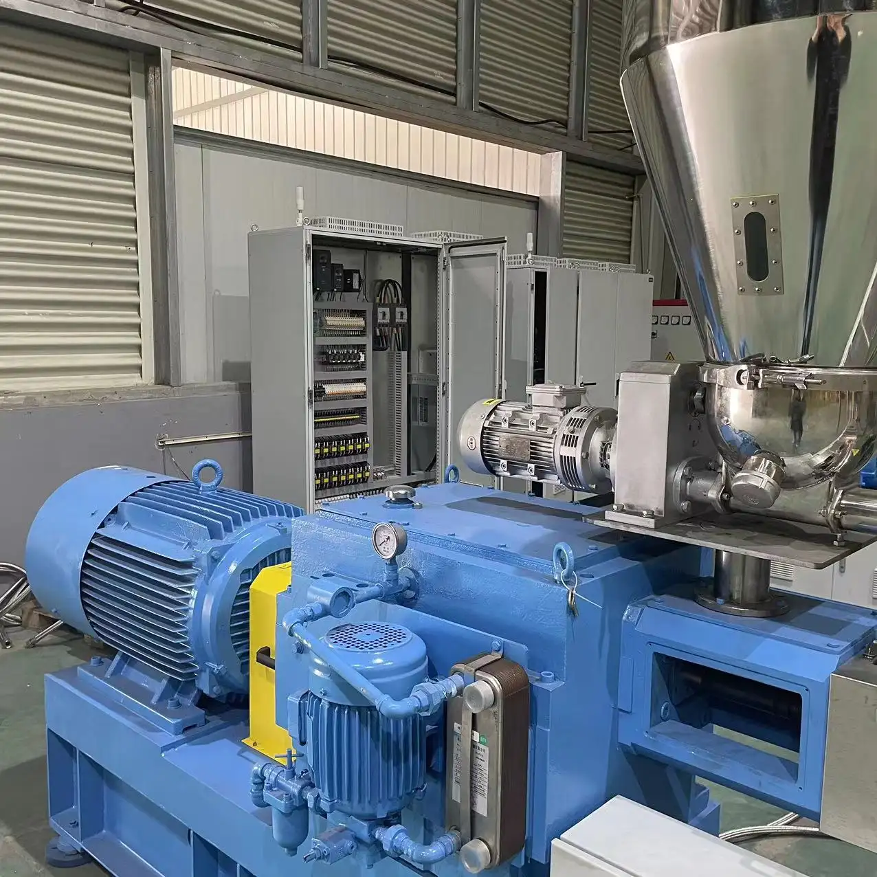 Air Cooling Strand Pelletizing Line Granule Making Twin Screw Extruder