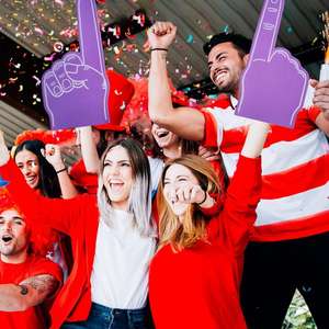 Cheer up doigts en mousse pour le sport numéro 1 Cheer on Cheerleading accessoires main doigt gants sport Cheer Fan doigt - Product Image 3