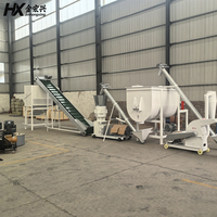 Nouvelle usine de fabrication de granulés d'aliments pour volailles et bétail avec broyeur, mélangeur, convoyeur à vis et machine à granulés à matrice plate haute capacité