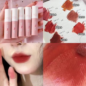 Rouge à Lèvres Maquillage Haute Qualité Teinté <span class=keywords><strong>Rose</strong></span> Mousse à Lèvres Naturelle Longue Tenue <span class=keywords><strong>Pailleté</strong></span> Mat Velouté Brillant à Lèvres Mignon - Product Image 3