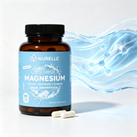 Complexe Triple de Magnésium 300mg Malate Glycinate Citrate Haute Absorption Muscles Os Cœur Capsules Végétaliennes 90 Unités Sans OGM