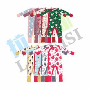 <span class=keywords><strong>ชุด</strong></span>หมีเด็<span class=keywords><strong>ก</strong></span>ผ้าใยไผ่พิมพ์ลายคริสต์มาสจั๊มสูทมีซิปแขน<span class=keywords><strong>ยาว</strong></span>ออกแบบได้ตามต้องการ OEM - Product Image 1
