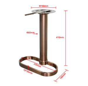 Furniture Parts <strong>Stool</strong> <strong>Legs</strong> Heavy Duty Golden Stainless Steel Bar <strong>Stool</strong> Base With Ellliptical Footrest Ring Bar <strong>Stool</strong> <strong>Legs</strong> - Product Image 3