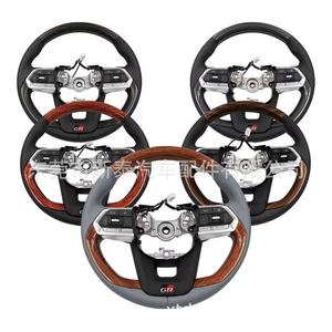 Carbon Fiber Steering <b>Wheel</b> 3 <b>Spokes</b> Sports Style For Toyota Land Cruiser Prado LC300 LC250 Black - Product Image 3