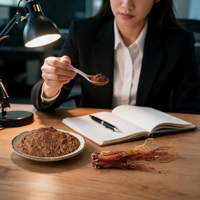 Poudre de racine de ginseng rouge de qualité supérieure en gros, concentré d'extrait naturel de racine de ginseng