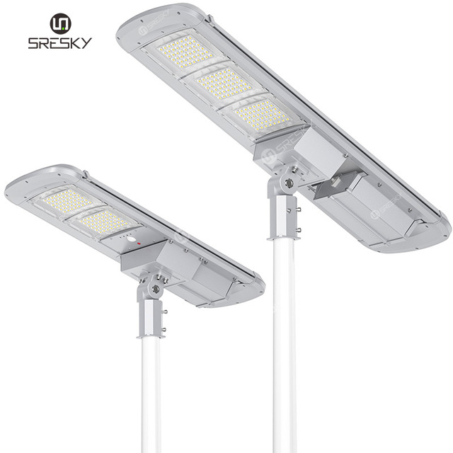 SRESKY New Function Auto Cleaning Waterproof 60w Solar Panel Led Street Light Outdoor