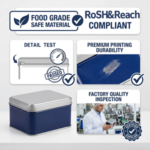 Caja Metálica Plateada Portátil para Monedas, Mini Estuche Rectangular con Bisagras para Guardar Dulces y Pequeños Objetos - Product Image 6