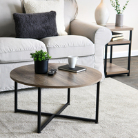 Ferme japonaise minimaliste moderne rustique grande table basse et thé en bois juste prix panneau de meubles de maison pour salon en métal