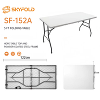 Nouvelle Table Pliante Rectangulaire 2026 pour Banquets et Barbecues – Table de Repas Extérieure Moderne